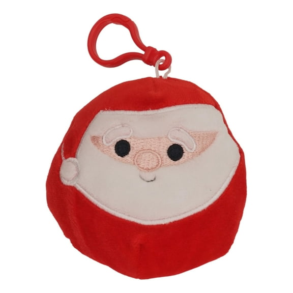 Squishmallow Clip (Santa Claus, 3.5 in ea) Clip On Christmas Plush Keychain