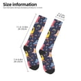 thumbnail image 2 of Logiee Cartoon Dinosaur Scooter Sport Blue Print Gift Stocking Stuffers,Adult Stockings,Novelty Socks,Funny Socks Birthday Running Walking Sleeping, 2 of 6