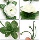 thumbnail image 5 of 6 guirnaldas de flores artificiales, flores artificiales de peonía falsa con hojas verdes, rosas falsas colgantes para boda, hogar, hotel, oficina, 5 of 5