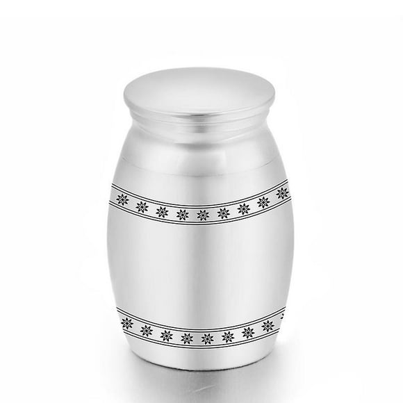 Petites Urnes Souvenirs pour Cendres Mini Urnes de Crémation en Alliage d'Aluminium pour Chien Chat Animal de Compagnie Cercueils Commémoratifs Porte-Cendres 30x40mm