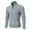 Gray, variant on PuLe Long Sleeve Shirts for Men Men's Zipper High Neck Cardigan Sweater Solid Color Casual Men's Knitted Sweater Jacket High Neck Sweater
