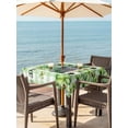 thumbnail image 2 of Outdoor Tablecloth with Umbrella Hole and Zipper, St. Patrick's Day Square Table Cloth 54x54 Inch Waterproof Tablecloth, Green Truck Leaf Flowers Butterfly Plaid Picnic Table Cover for Patio Camping, 2 of 7