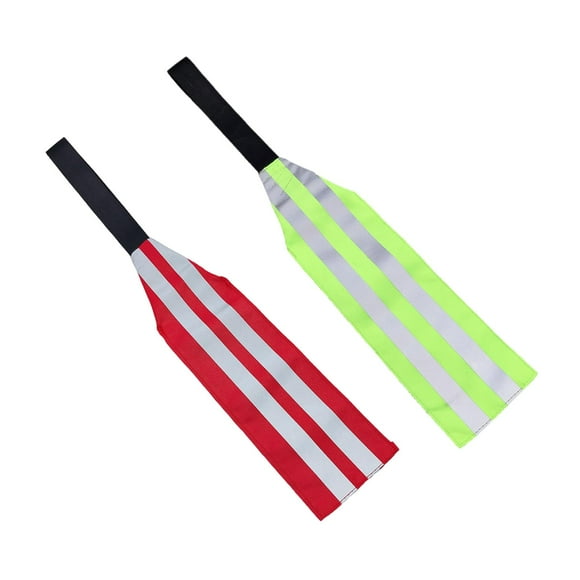 koolsoo 2 Pieces Kayak Travel Tow Flag Dinghy Towing Trailer Warning Flags,