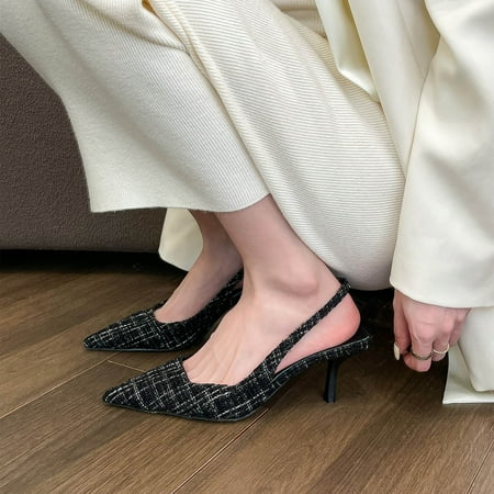 

XIAQUJ Breathable High Casual Women s Pointed Heels Lace up Toe Fashion Sandals Women s Sandals Sandals for Women Black 6.5(37)