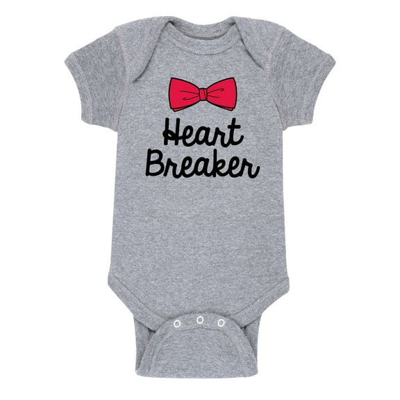 Instant Message - Heart Breaker, Bowtie - Infant Baby One Piece