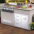 thumbnail image 4 of Royalbelle Armoire Combinée d'Extérieur à Tiroirs 33x22x22 Pouces, BBQ en Acier Inoxydable, 4 of 8