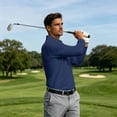 thumbnail image 4 of Trgacdwlo S-4XL Men's Long Sleeve Polo Shirts Quick Dry Collared Men's Henley Shirts Lightweight Work Outdoor Athletic Men Golf Shirt XXL, 4 of 7