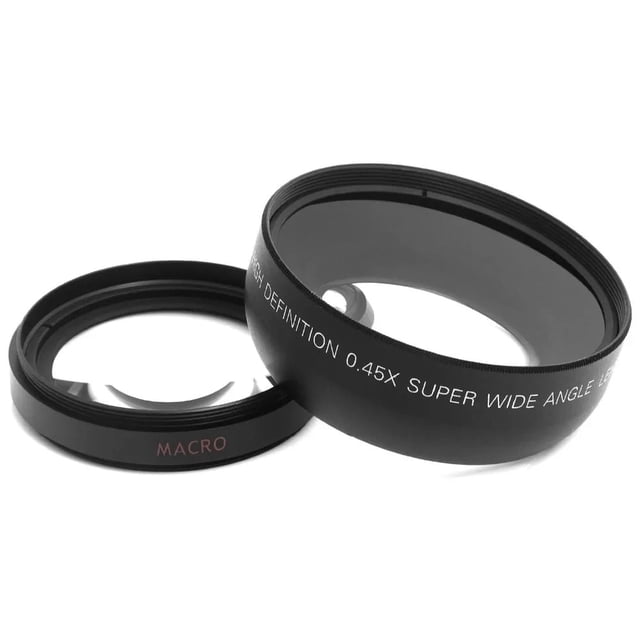 Lightdow Objectif Grand-Angle 58 mm 0,45x + Objectif Macro pour Canon 5D/60D Objectif 18-55 mm