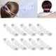 thumbnail image 3 of 10x Mascarilla de ganchillo para orejas - para, , Correa extensora de mascarilla, Correa para la cabeza de mascarilla 10 piezas blanco, 3 of 8