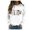 White, variant on Tanghaowl Women Sweatshirt Zip Up Sweatshirt Casual Long Sleeve Pullover Tops Stand Collar Loose Fit Basic Solid Color Blue XL