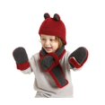 thumbnail image 6 of Yoyauz Kids Winter Hat Scarf Mittens Set - 3pcs Warm Knit Beanie Cap and Circle Scarf and Gloves with Fleece Lining for Children Girls -, 6 of 6