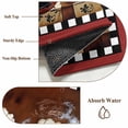 thumbnail image 6 of 2'x6' Rug Runners for Hallways Kitchen, Red Chef Non Slip Entryway Beside Floor Carpet Runner, Kitchen Gourmet Black Plaid Vintage Washable Laundry Room Bedroom Throw Rugs Mat for Family Pet, 6 of 8