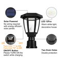thumbnail image 4 of FUDESY Solar Lamp Post Light Outdoor, Waterproof LED Fence Post Lights Solar Powered with Pier Mount Base, Plastic Black Pole Light for Out, 4 of 7