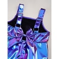 thumbnail image 6 of Miaeowve Toddler Baby Girls Retro 70s Outfit Disco Flared Jumpsuit Sleeveless Sparkly Bodysuit Blue 4T, 6 of 7