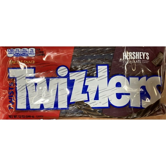 TWIZZLERS Twists HERSHEY'S CHOCOLATE Licorice Candy 12 oz Bag FREE SHIP