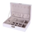 thumbnail image 1 of Joyero Organizador Exhibidor Almacenamiento Caja de material cuero para Collar con blanco Macarena Expositor organizador de joyas, 1 of 8