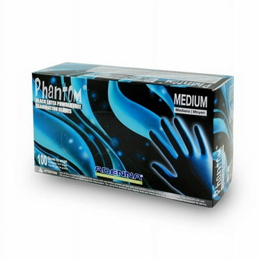 Adenna Phantom Latex Powder Free (PF) Exam Gloves (Large) 1 Box Of 100