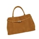 thumbnail image 2 of Bolsa de gamuza para mujeres Bolsa de mango superior Vintage de estilo vintage para vacaciones al aire libre Jengibre, 2 of 8