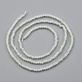 thumbnail image 3 of 10strands Electroplate Glass Beads Strands AB color Plated Faceted Abacus White 2x1.5~1.6mm Hole: 0.8mm about 235 pcs/Strand 14.17 inch(36cm), 3 of 3
