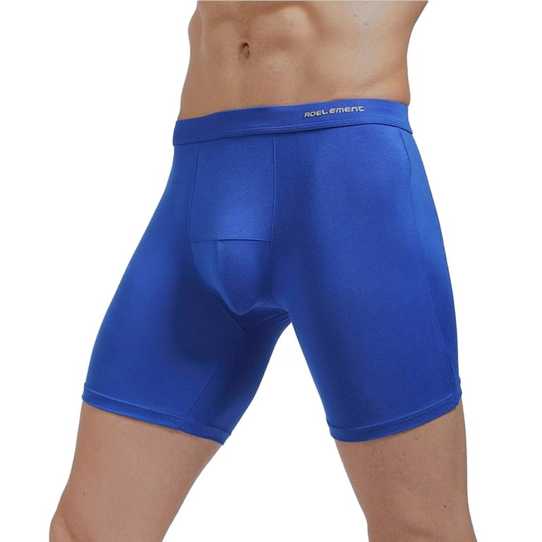 Pimfylm Cotton Underwear For Men High Waist Men's Micro Speed Dri No Show  Brief Blue 4X-Large