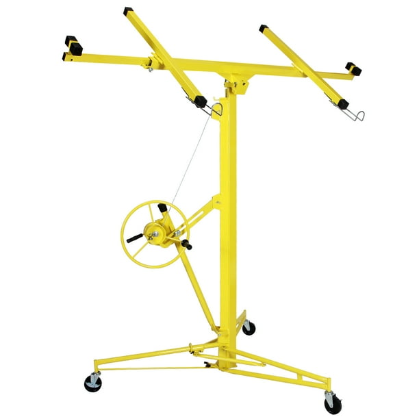 Artist Hand 16FT Yellow Drywall Lift Rolling Panel Hoist Jack Lifter