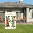 thumbnail image 3 of Amhnf Floral Initial H Garden Flag With Butterflies And Flowers For Home Outdoor Garden Yard Decor 12x18 inch, 3 of 5
