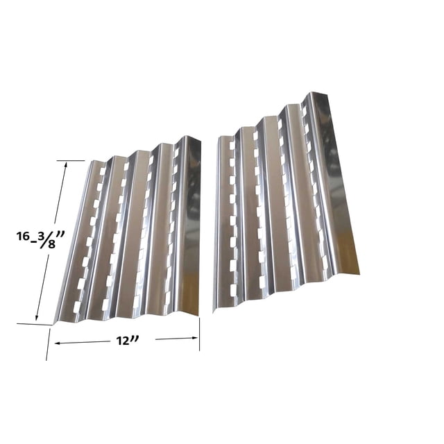 Replacement STAINLESS STEEL Heat Plates For 810-2320-B, SOURCE04BNG, 2250 Gas Models, 2-Pack