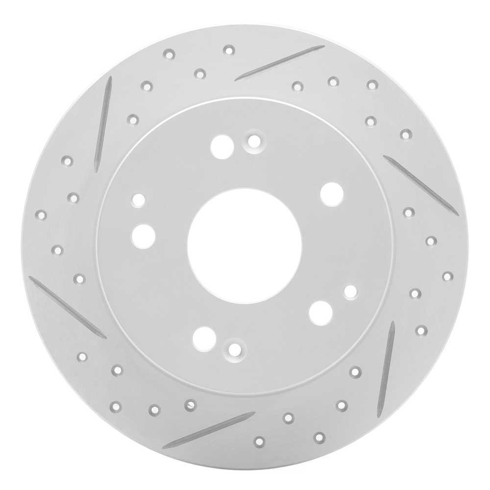 Dynamic Friction Company 830-59026L DFC Geoperformance Rotor - Drilled and Slotted