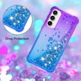 thumbnail image 5 of Case for Samsung Galaxy A35 5G, Galaxy A35 5G Case Liquid Cute Clear Glitter Heavy Duty Shockproof Back Cover Soft TPU for Girls Women Case for Samsung Galaxy A35 5G Gradient Purple, 5 of 6