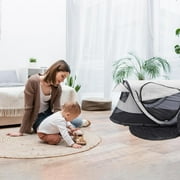 KidCo P4012 - Peapod Plus Portable Mesh Baby Toddler Travel Tent & Storage Bag, Play Tent, Pack and Play, Extra Room, Ages 6 Months - 5 Years (Midnight)