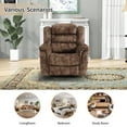 thumbnail image 2 of Bonzy Home Fabric Manual Recliner Chair — Modern Single-Seat Recliner with Padded Armrests & Backrest for Living Room & Bedroom, 2 of 7