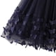 thumbnail image 3 of Vestido de Fiesta de Niñas Pendiente Hombro Mariposa Impresión Maxi con Cintura, 3D Adornado Vestido de Niño Pequeño para Vacaciones Y Ocasiones Especiales, 3 of 5