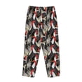 thumbnail image 3 of Lsque Roosters 2 Print Women's Pajama Pants, Lounge Pant - Comfortable Home Wear,Elastic Waistband, Stylish Design-Large, 3 of 9