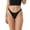 Black, variant on Women's Solid Color Cotton Underpants, Low Waist Sexy Triangle Pants Breathable Seamless Thong Panties No Show Underwear for Women