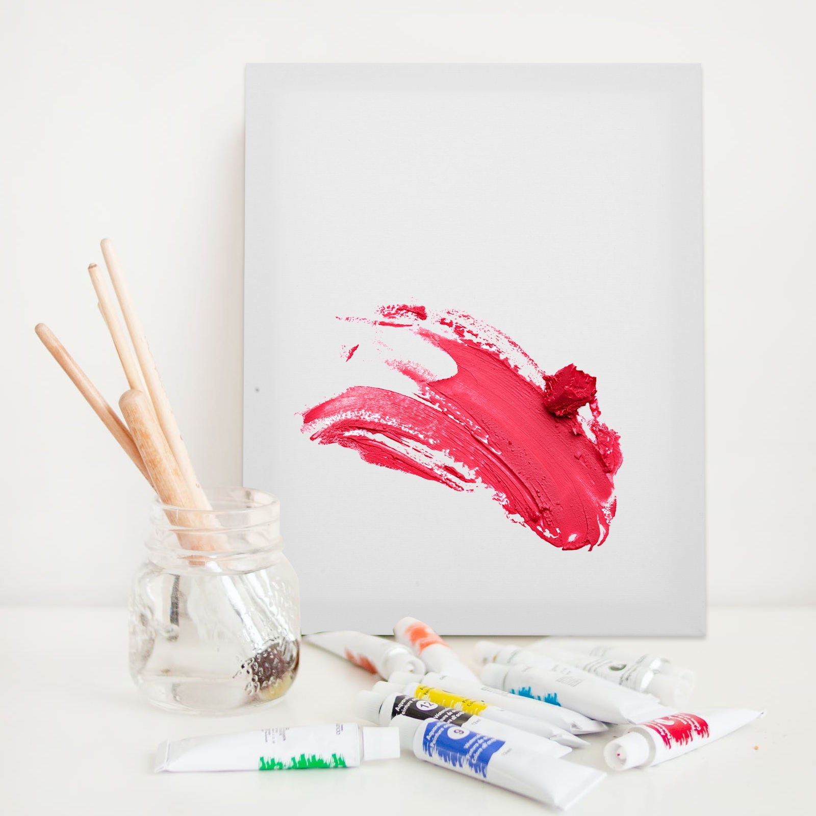 PAMINGONO 2-Pack White Blank Canvas Frames for Artists, Perfect for Oil, Acrylic, Watercolor Painting and Drawing