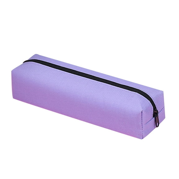 Pencil Case, Large Capacity Cute Storage Bag for Pens Stationery, Transparent Cloth Organizer Pouch, Lightweight Portable Cosmetic Toiletry Bag, 8.7x5.4in