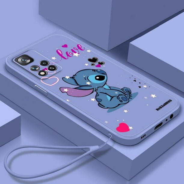 Liquid Rope TPU Funda Disney Cute Stitch Cool Love Phone Case For