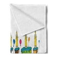 thumbnail image 2 of Daniel Soft Flannel Fleece Throw Blanket, Grooving Cheerful Male Name with Happy Occasion Birthday Theme Bite Marked Cake, Cozy Plush for Indoor and Outdoor Use, 70" x 90", Multicolor, by Ambesonne, 2 of 5