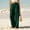 *Army Green, variant on ClodeEU Women's High Waisted Linen Blend Wide Leg Pants, Elastic Waist Flowy Trousers with Pockets Army Green,Women's Plus L