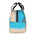 thumbnail image 7 of Horeoi Boards and Beach Pattern Lunch Bag for Work Picnic Travel Use Thermal Tote with Front Pocket for Women Men Students, 7 of 7