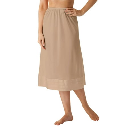 

Women s Shadowline 6419 Adjustable Length Half Slip (Nude 2X)