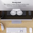 thumbnail image 4 of Tabletop Computers Screen Fan with Light Angle Adjustable Summer Angle Adjustable Summer Office Nonslip Air Cooling Fans Cool Device for Household Blue, 4 of 9