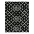 thumbnail image 3 of Unique Loom Trellis Shag Collection Area Rug - Ruth (10' x 13' Rectangle Black and White/Ivory), 3 of 11