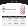 thumbnail image 5 of Zufioo Cute Flamingo with Heart Print Women's Vest, Sleeveless Quick-drying Sports T-shirt, Suitable for Yoga, Running, Fitness-X-Large, 5 of 7