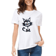 thumbnail image 2 of Playera Camiseta Unisex Estampada Gatito Feliz, 2 of 3