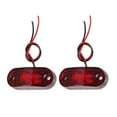 thumbnail image 1 of Luces de remolque LED para camiones Unique Bargains 24V, luces de marcador de plástico a prueba de agua, rojas, 2 piezas, 1 of 7