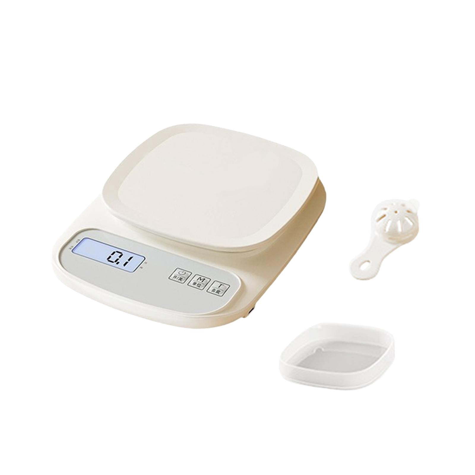 Baoblaze Food Kitchen Scale,Digital Scale Pocket Small Plate,Food Meat Scale,Food Coffee Scale for Food,ing,Cooking,Meal Prep 5KG