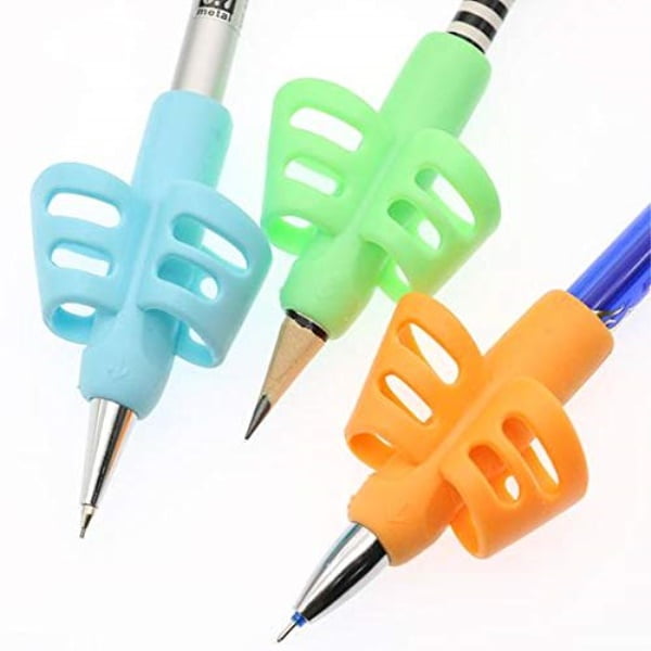 50pcs Silicone Pencil Grips Ergonomic Writing Claw Aid Pen Training Grip Holder 