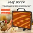 thumbnail image 6 of Adjustable Temperature Chicken Coop Heater - 160W Poultry Heating Panel - Winter Farm Radiant Heating Board - Stainless Steel Heating Plate for Chicks, Hens, and Poultry - Keep Your Pets Warm and Cozy, 6 of 7