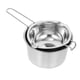 thumbnail image 1 of 1 juego de olla de doble caldera olla de chocolate de acero inoxidable olla de fusión de chocolate, 1 of 6